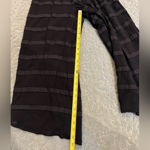 Yfb YOUNG FABULOUS & BROKE Black strapless wide leg cropped jumpsuit size MED - Picture 9 of 12